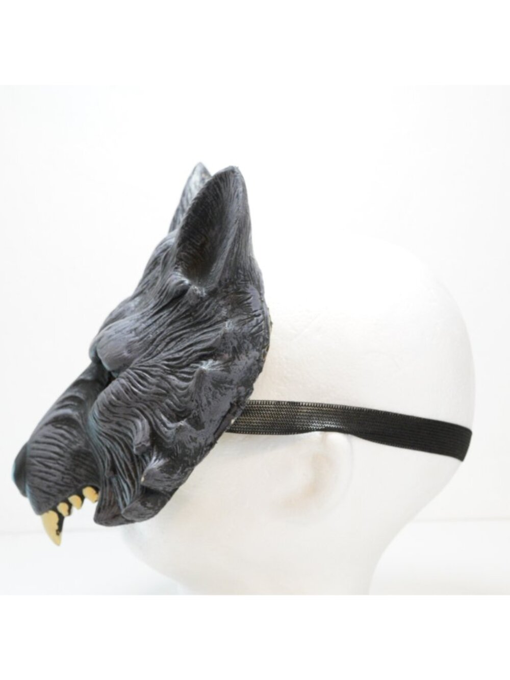 Gray Wolf Mask Halloween Costume Foam Latex Animal Face Mask Elastic Strap - Picture 5 of 5